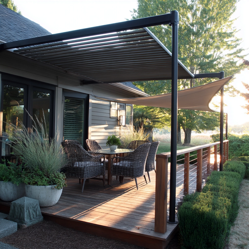 deck shade ideas for windy areas