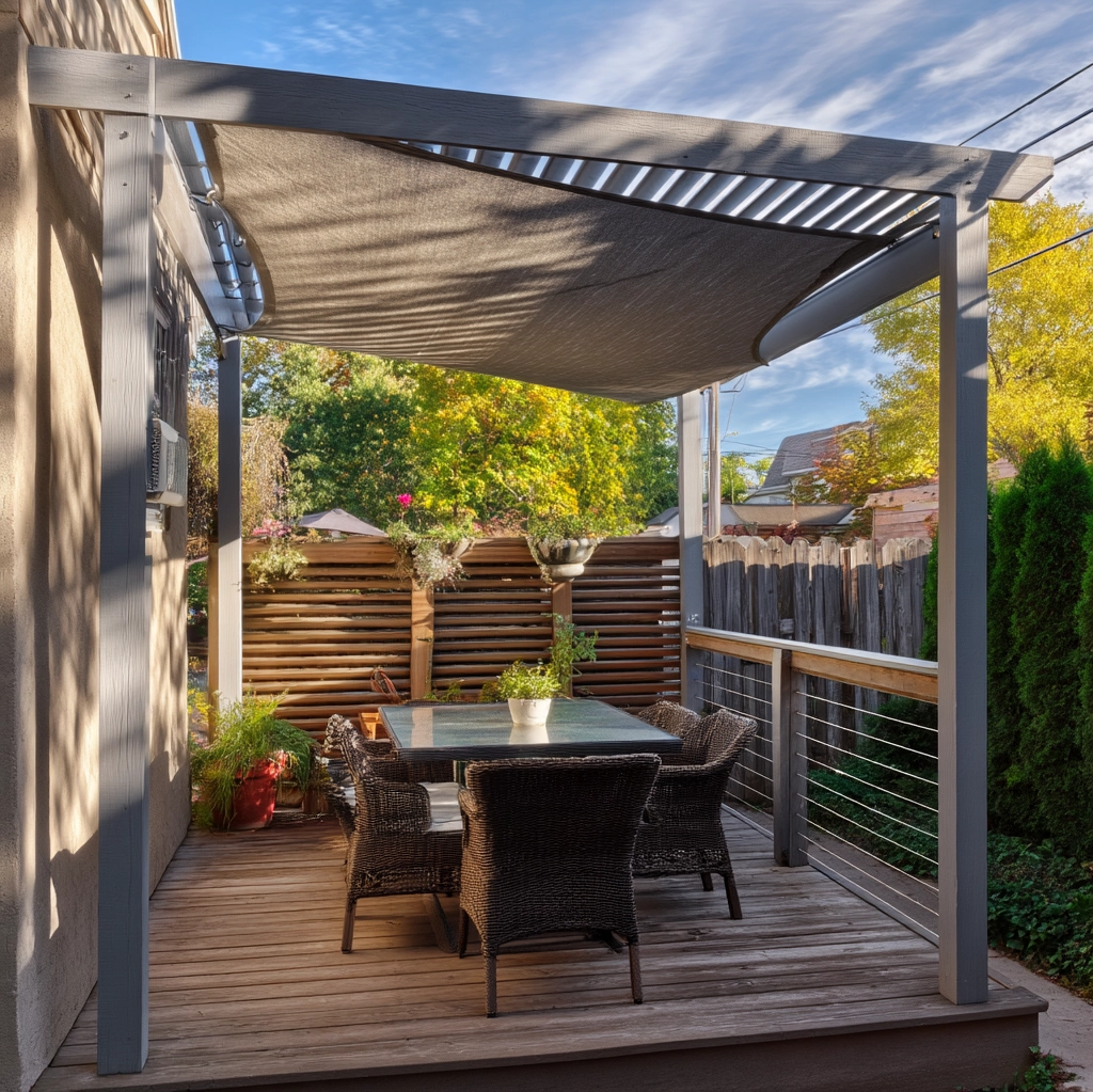 deck shade ideas for windy areas