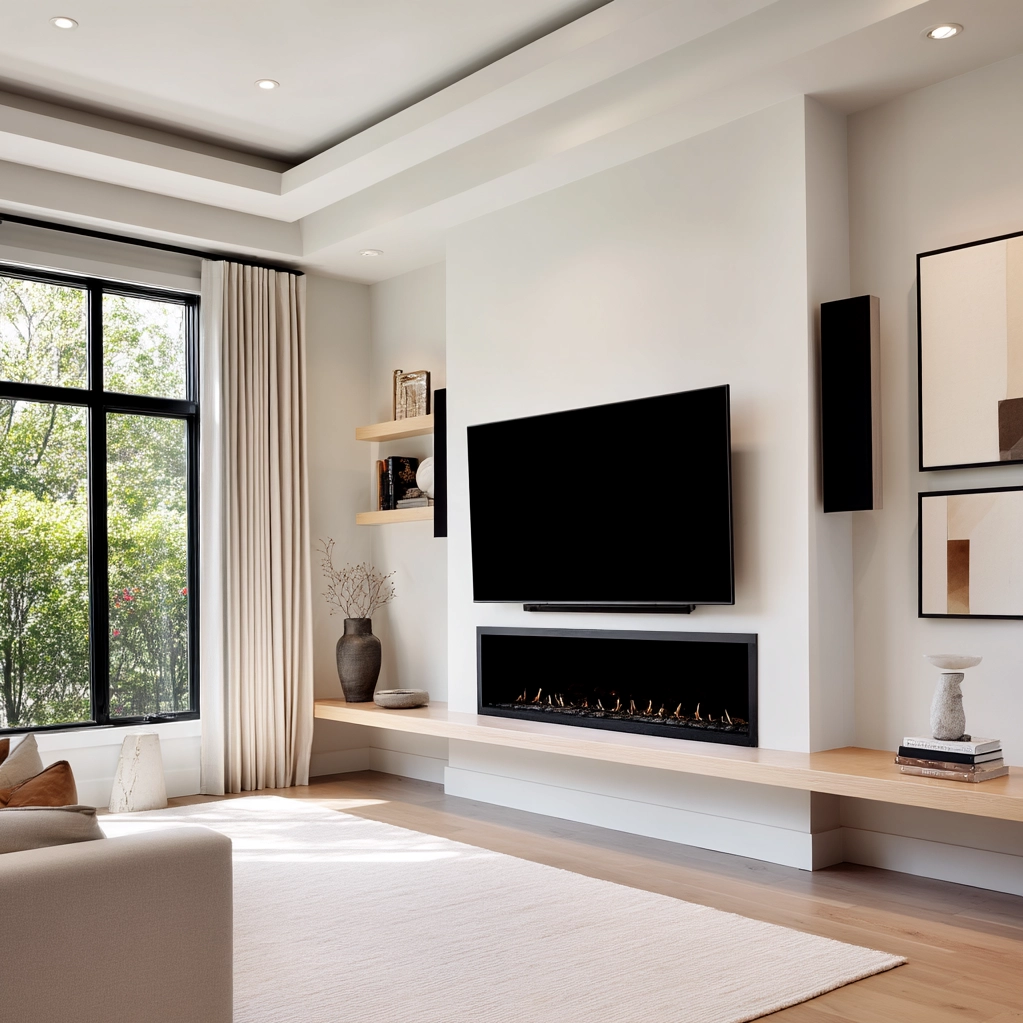 fireplace ideas with tv