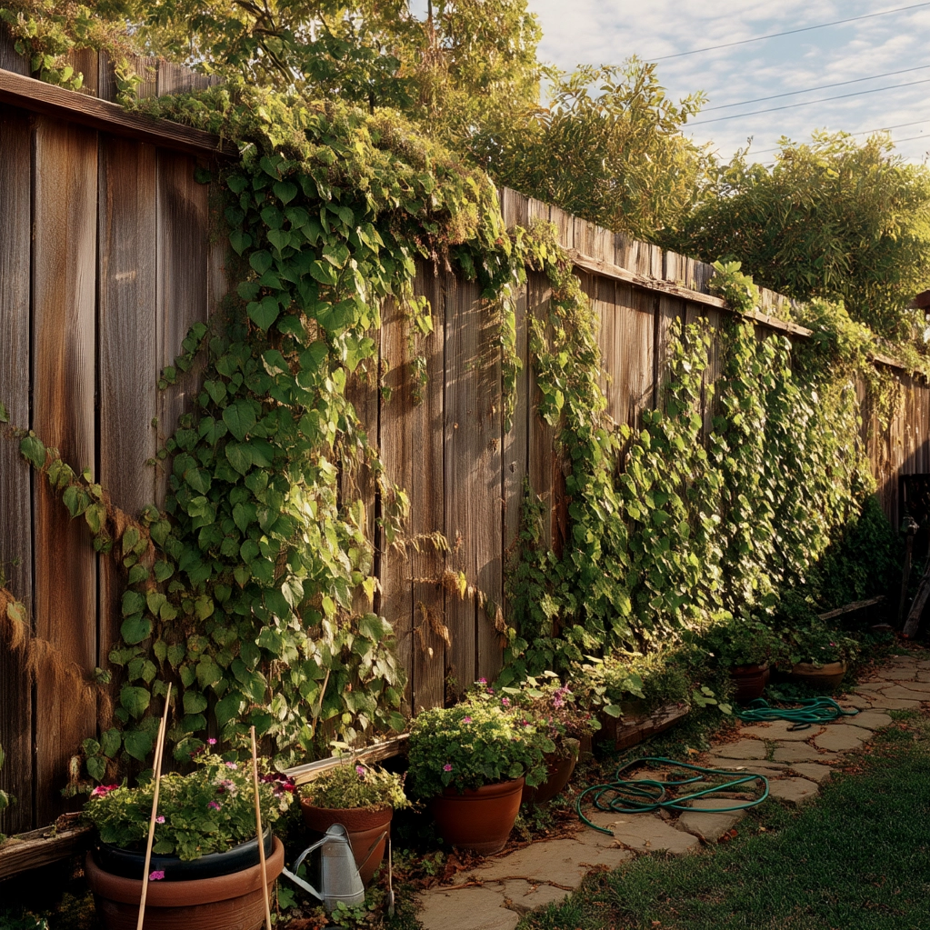 ideas for fence plants