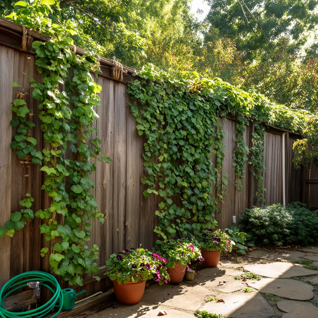 ideas for fence plants