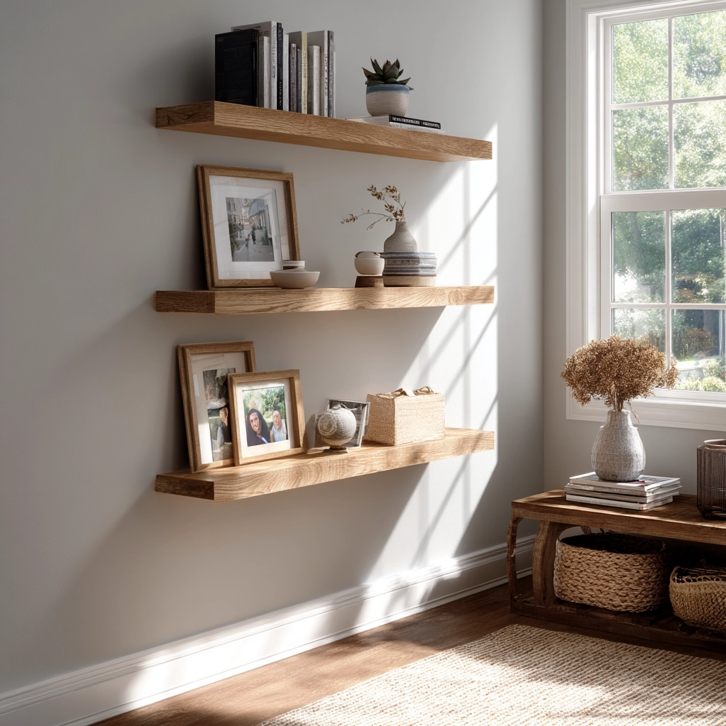 ideas for wooden shelf brackets