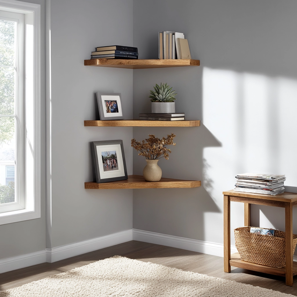 ideas for wooden shelf brackets