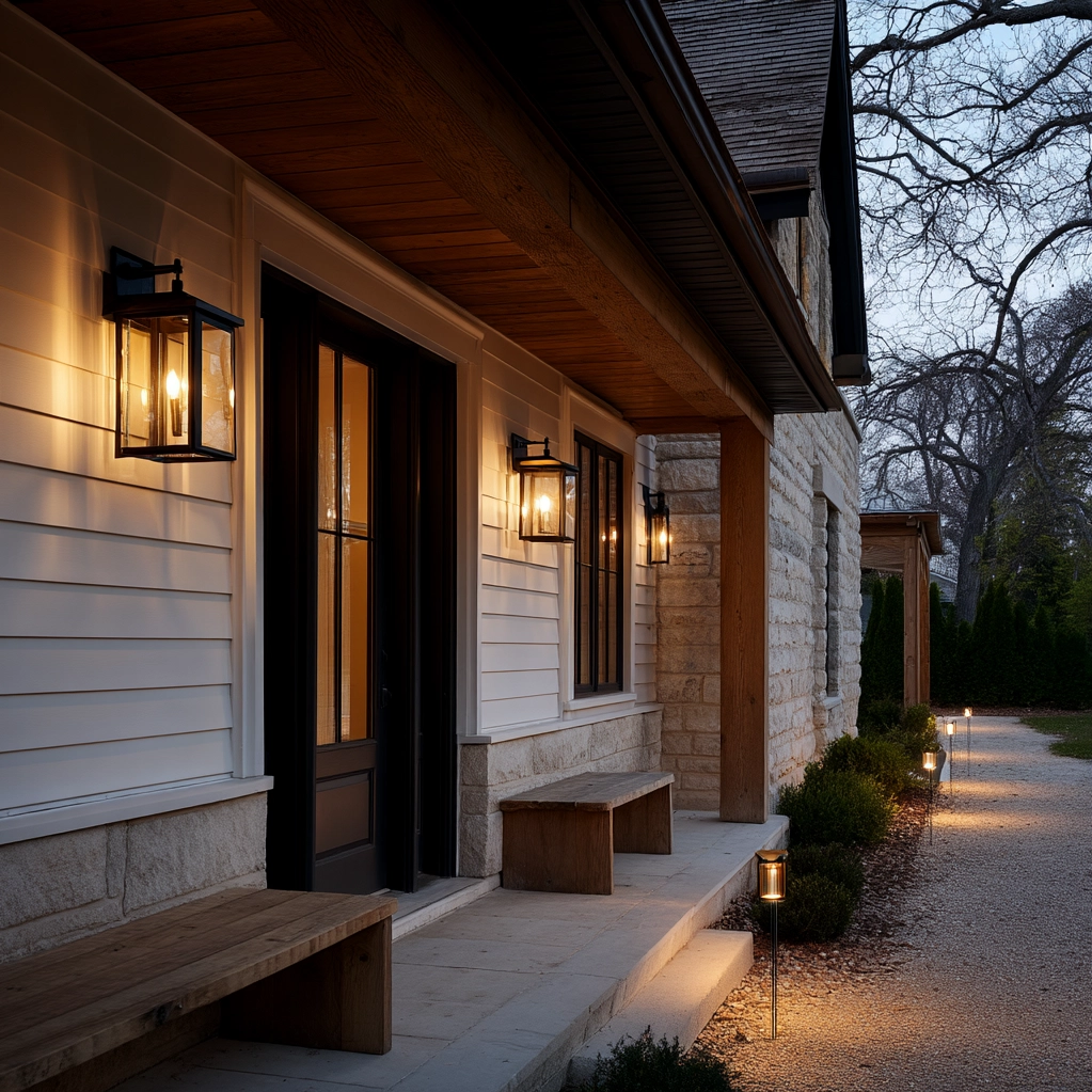 modern farmhouse exterior lighting ideas