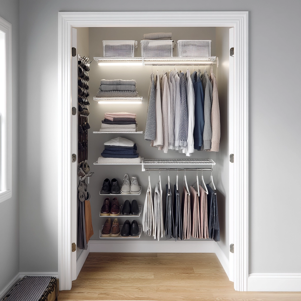 narrow closet ideas
