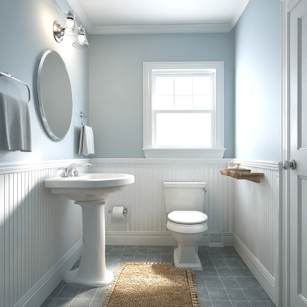 bead board walls bathroom
