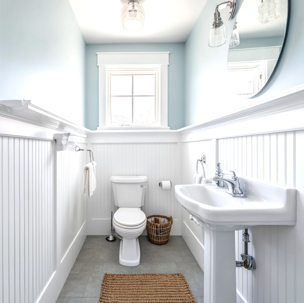 bead board walls bathroom
