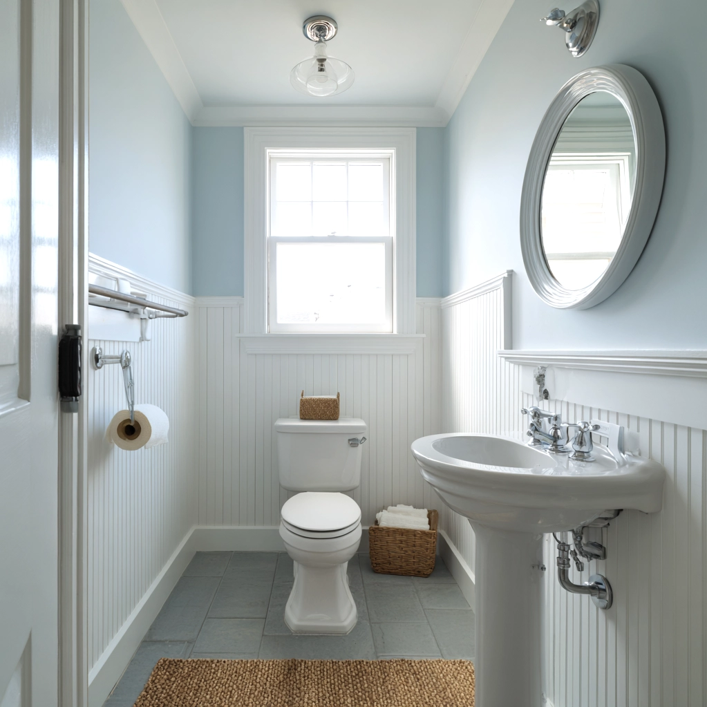 bead board walls bathroom