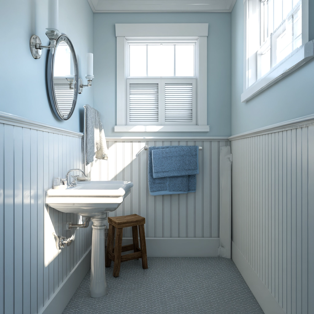 bead board walls bathroom ideas