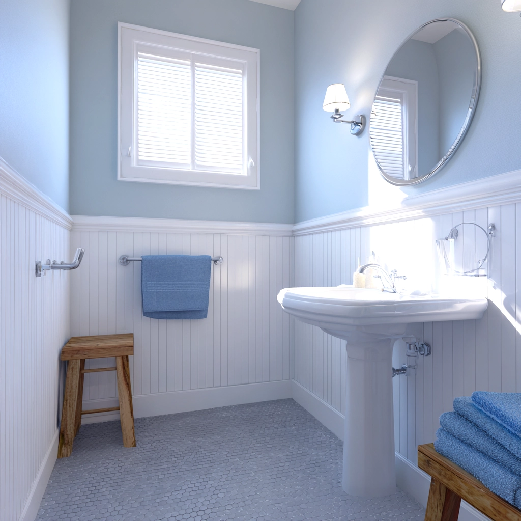 bead board walls bathroom ideas
