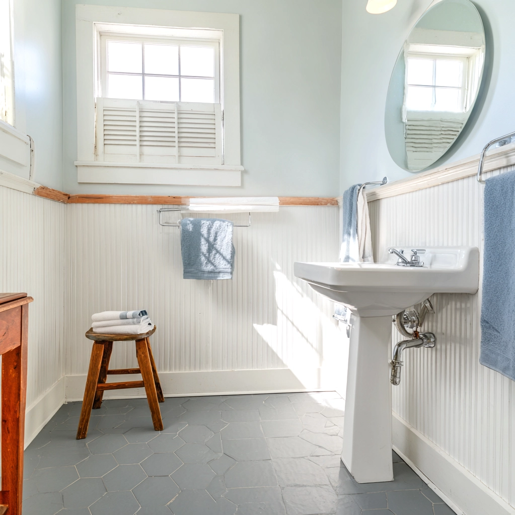 bead board walls bathroom ideas