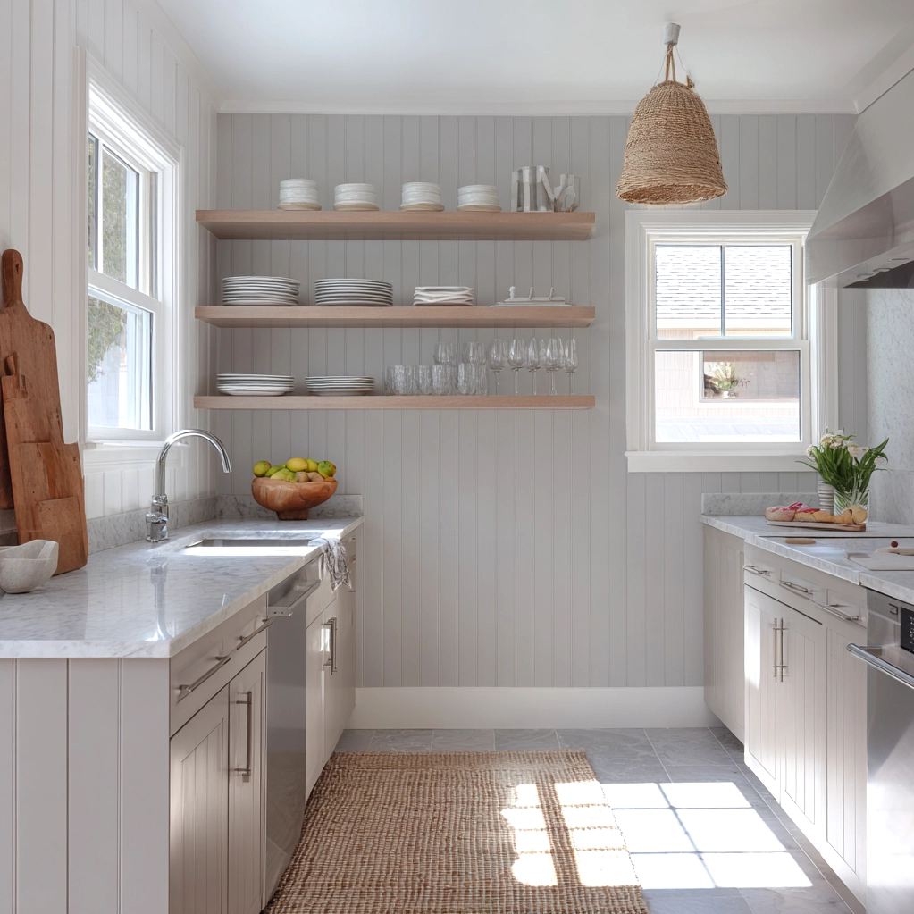 bead board walls kitchen