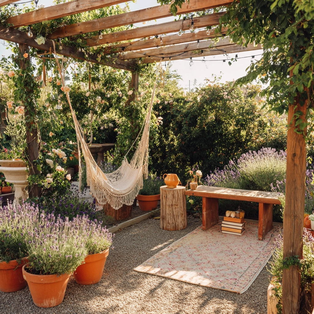 bohemian garden ideas