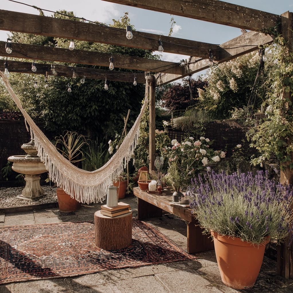 bohemian garden ideas