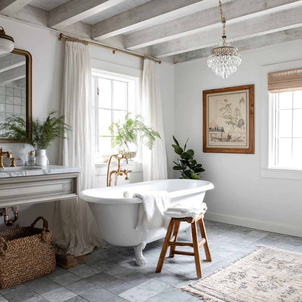 classic southern home decor bathroom