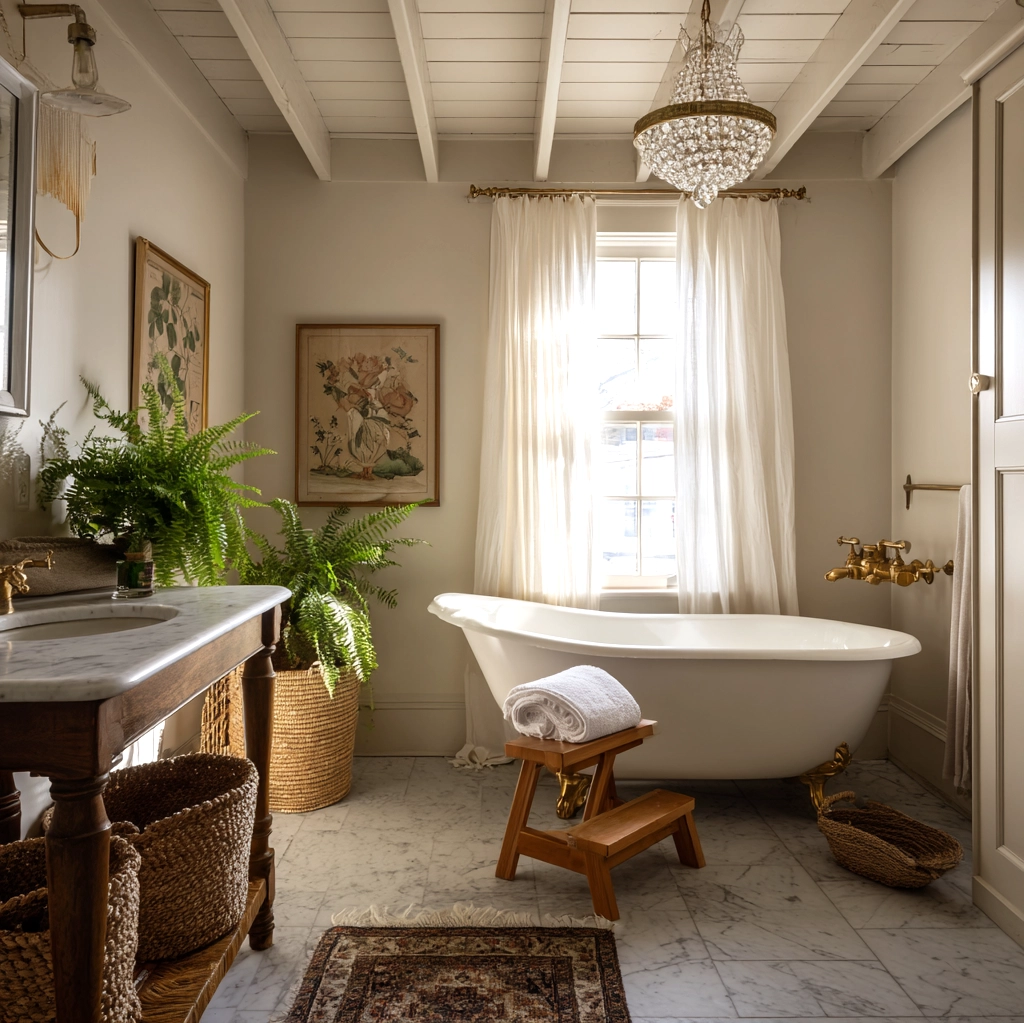 classic southern home decor bathroom