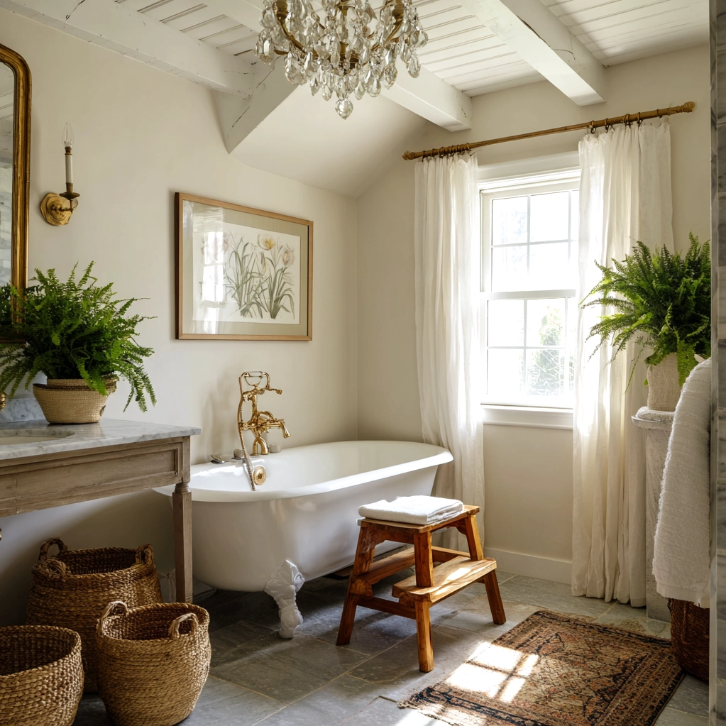 classic southern home decor bathroom