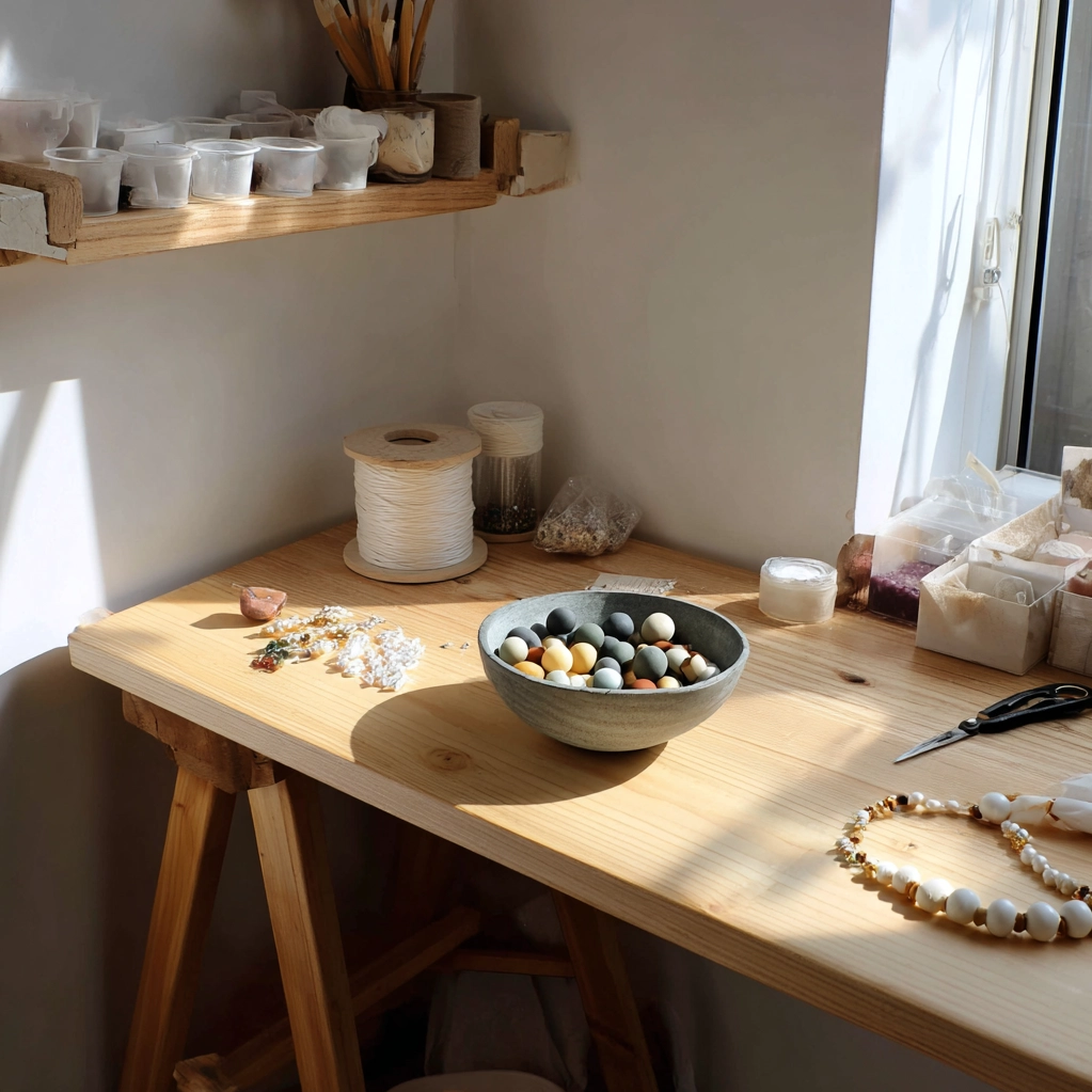 clay bead bracelet ideas with pearls