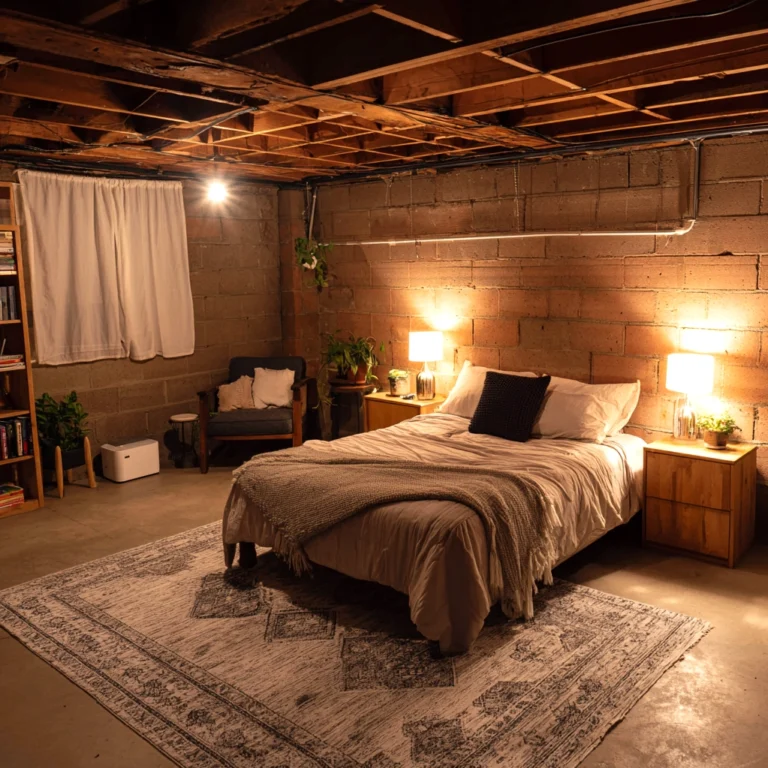 Cozy Unfinished Basement Bedroom: Transform Your Raw Space into a Magical Retreat