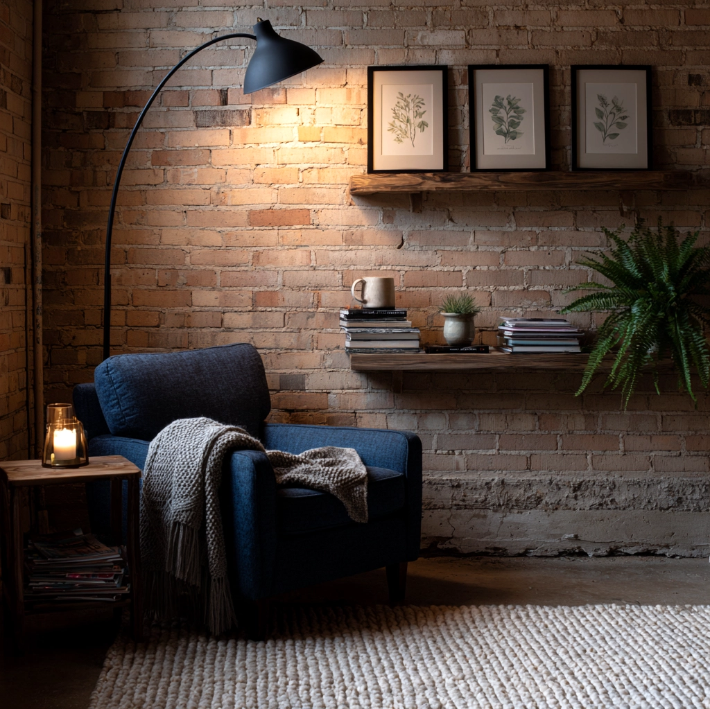cozy unfinished basement wall