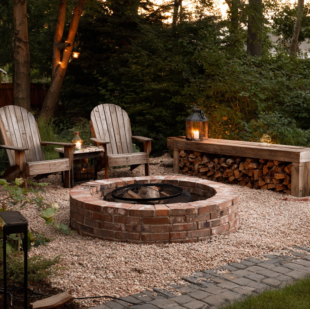 diy brick fire pit ideas