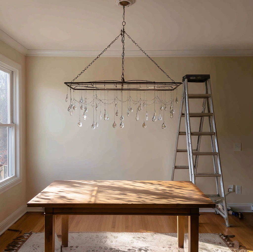 diy crystal chandelier ideas