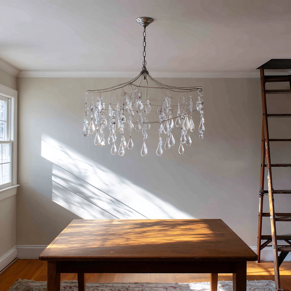 diy crystal chandelier ideas