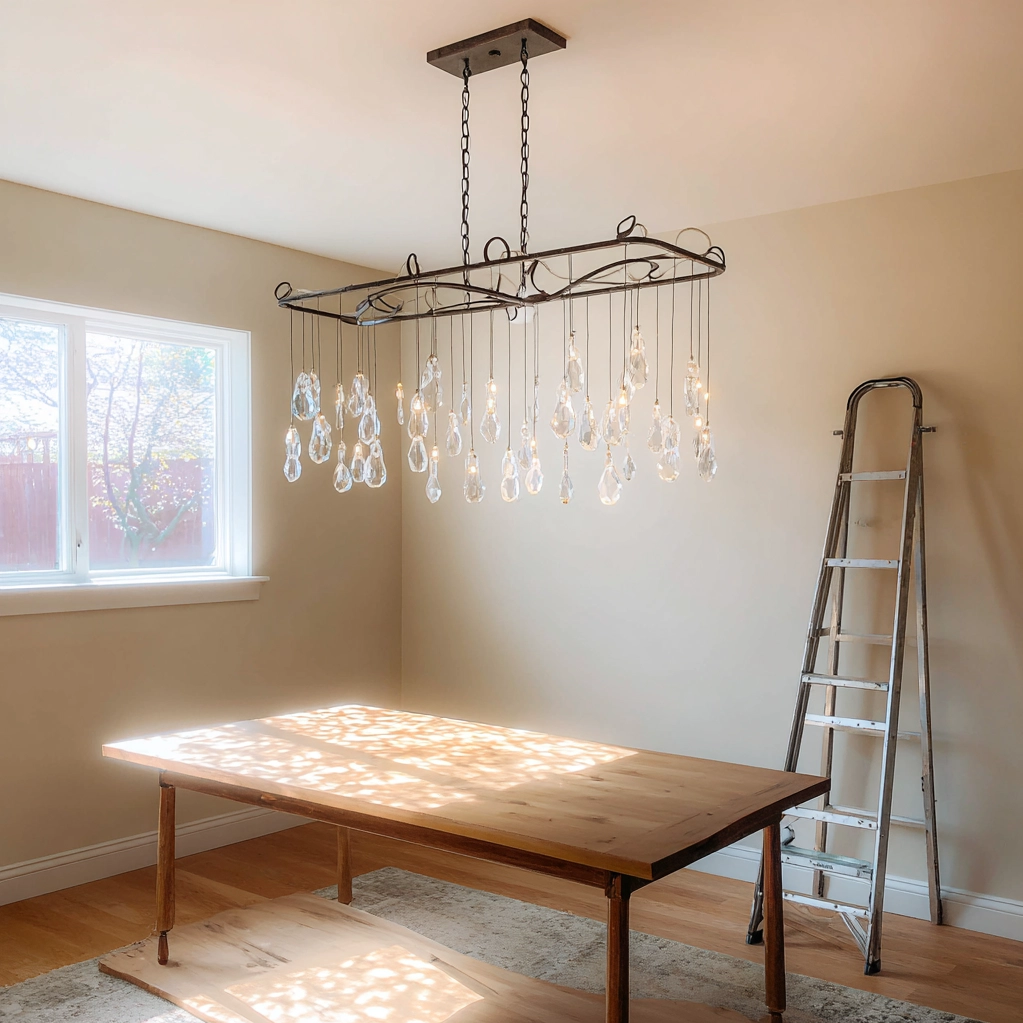 diy crystal chandelier ideas