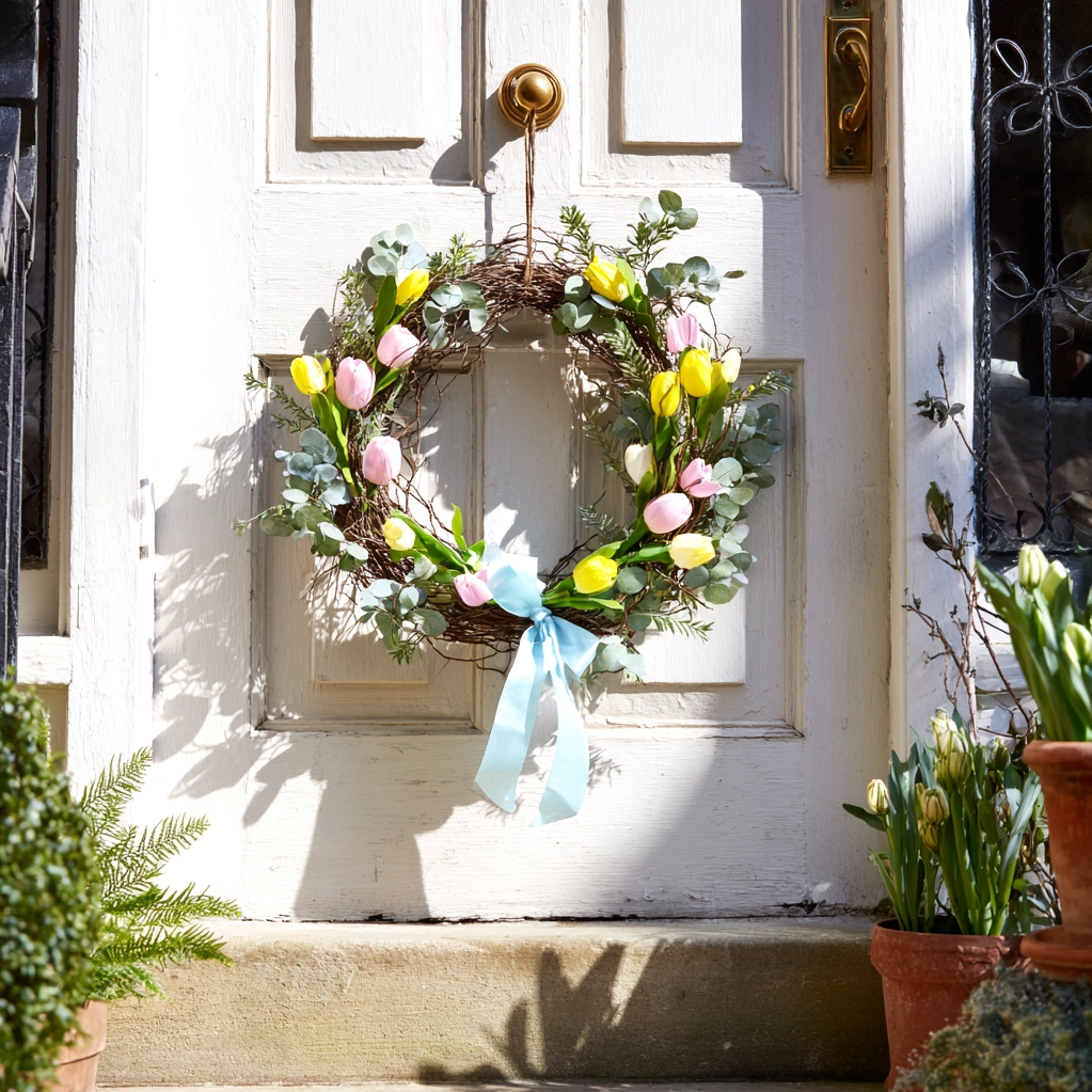 diy spring wreath