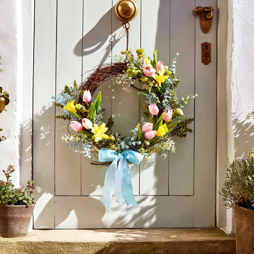 diy spring wreath