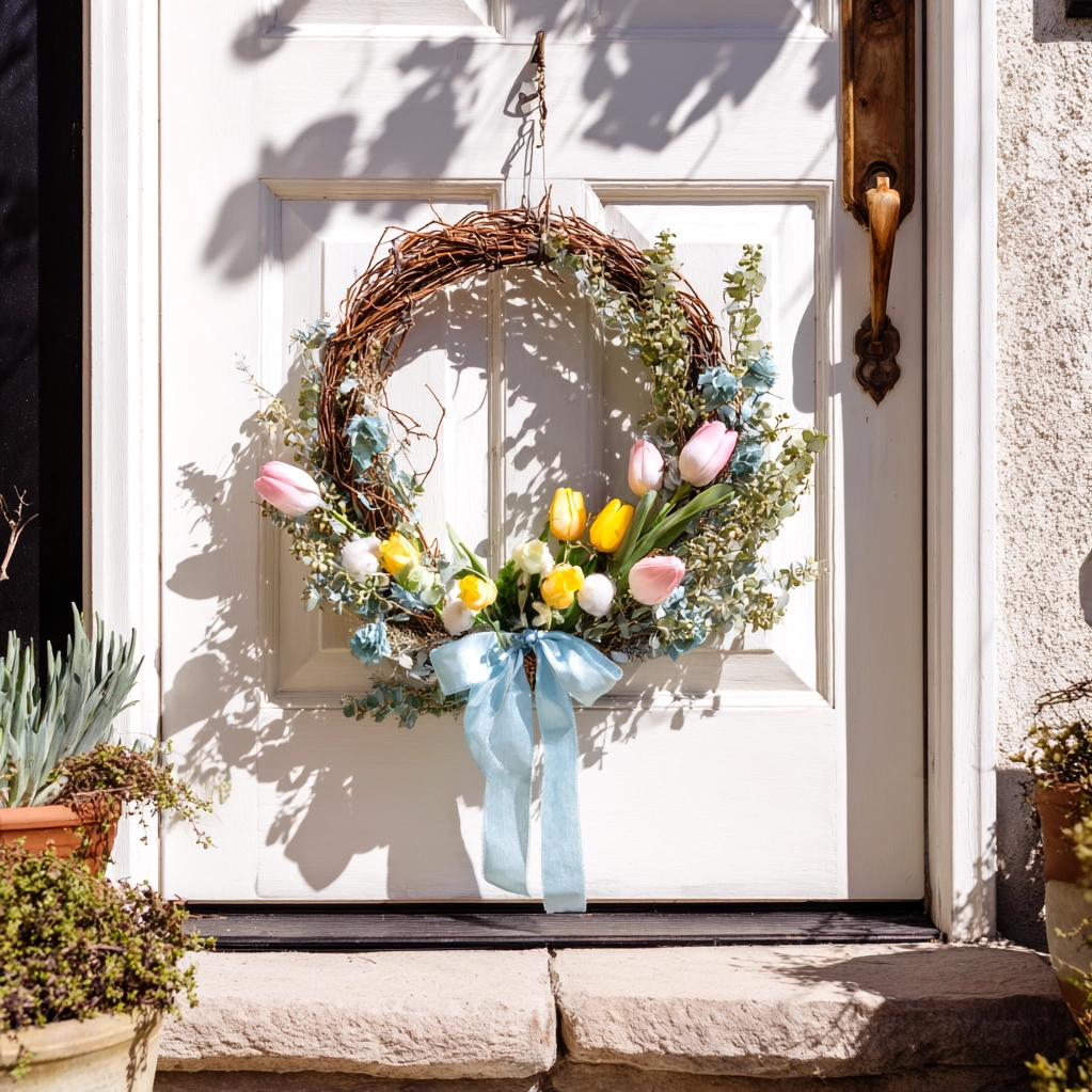 diy spring wreath