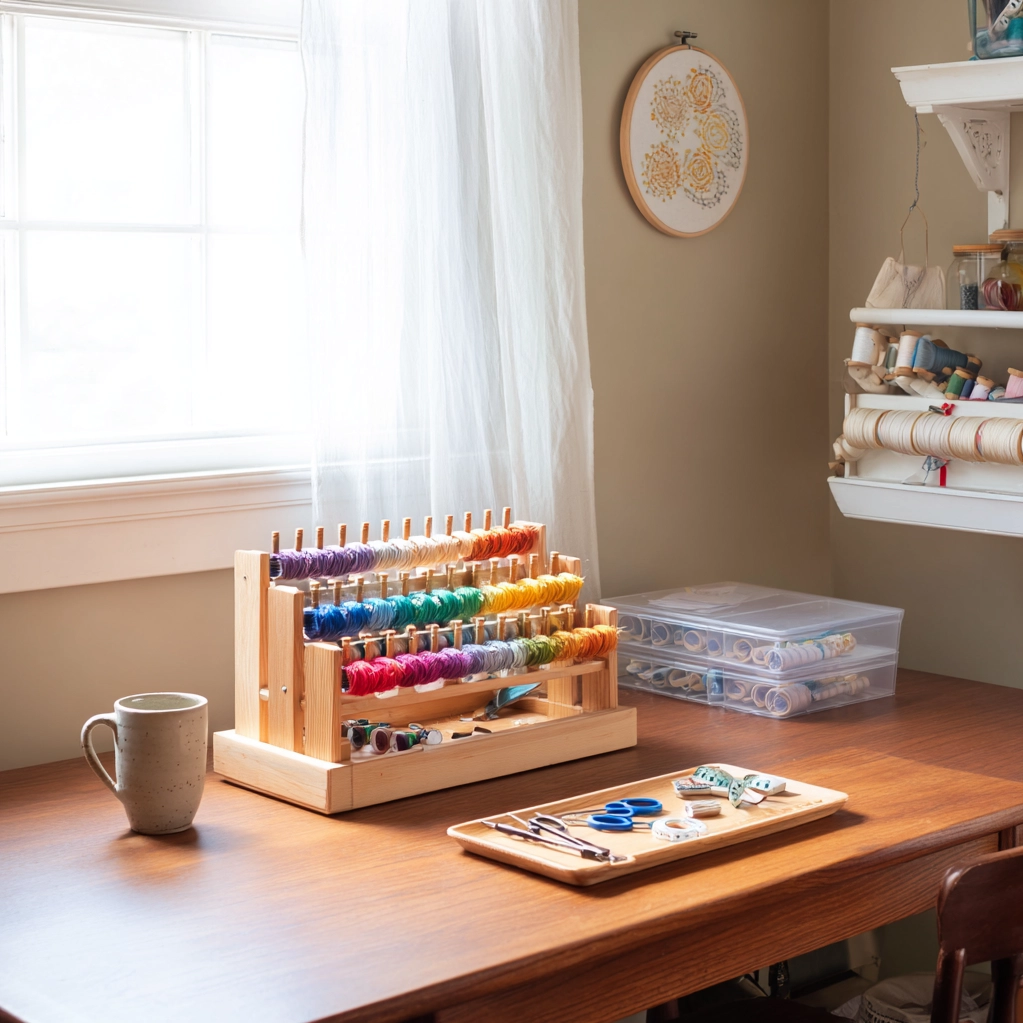embroidery thread organizer diy ideas