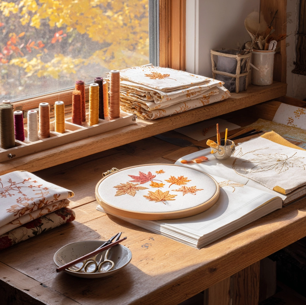 fall embroidery ideas