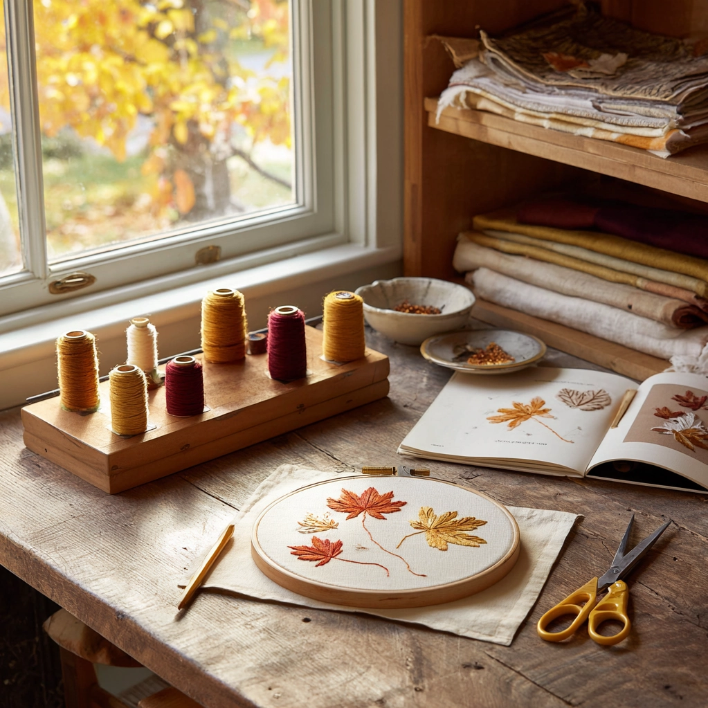 fall embroidery ideas