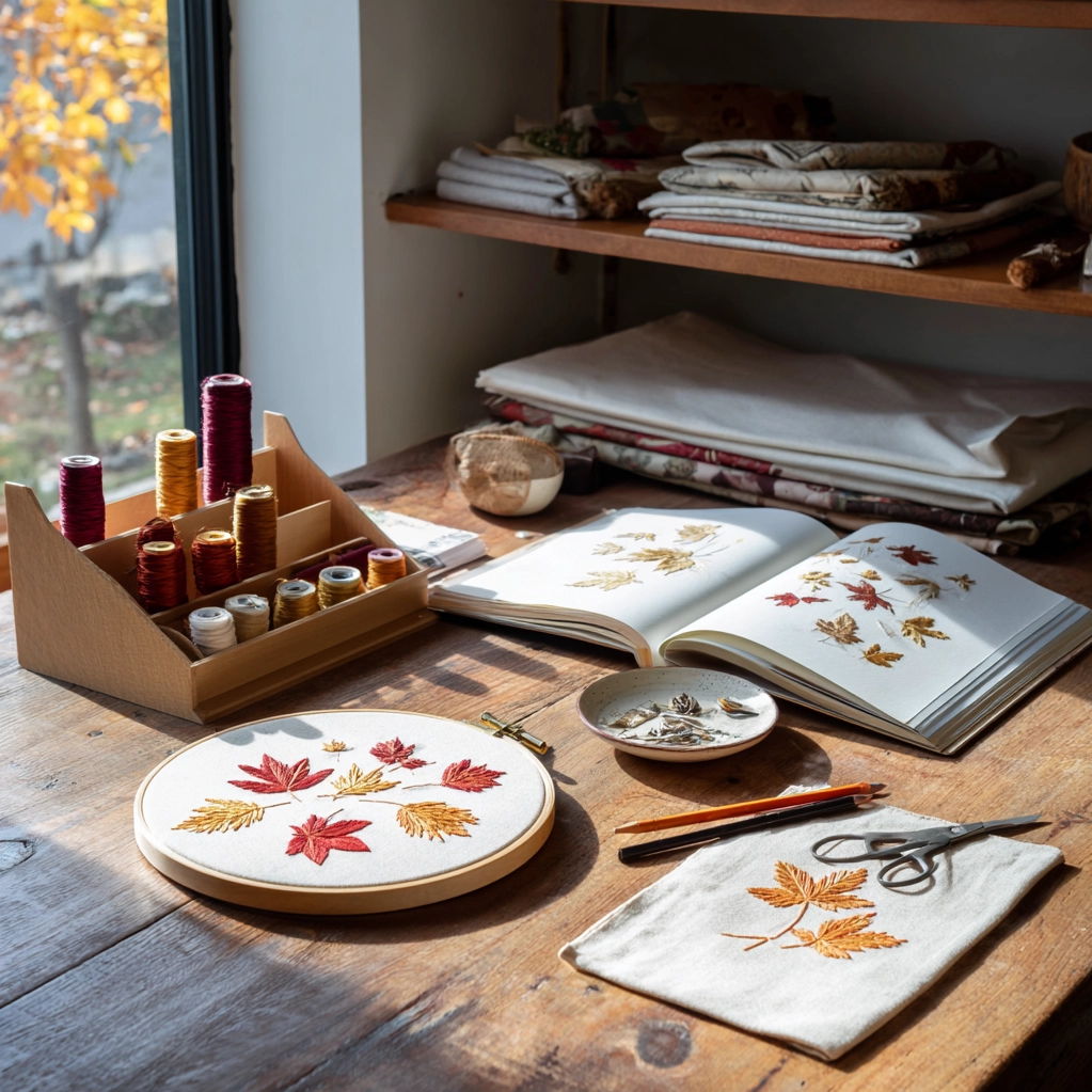 fall embroidery ideas