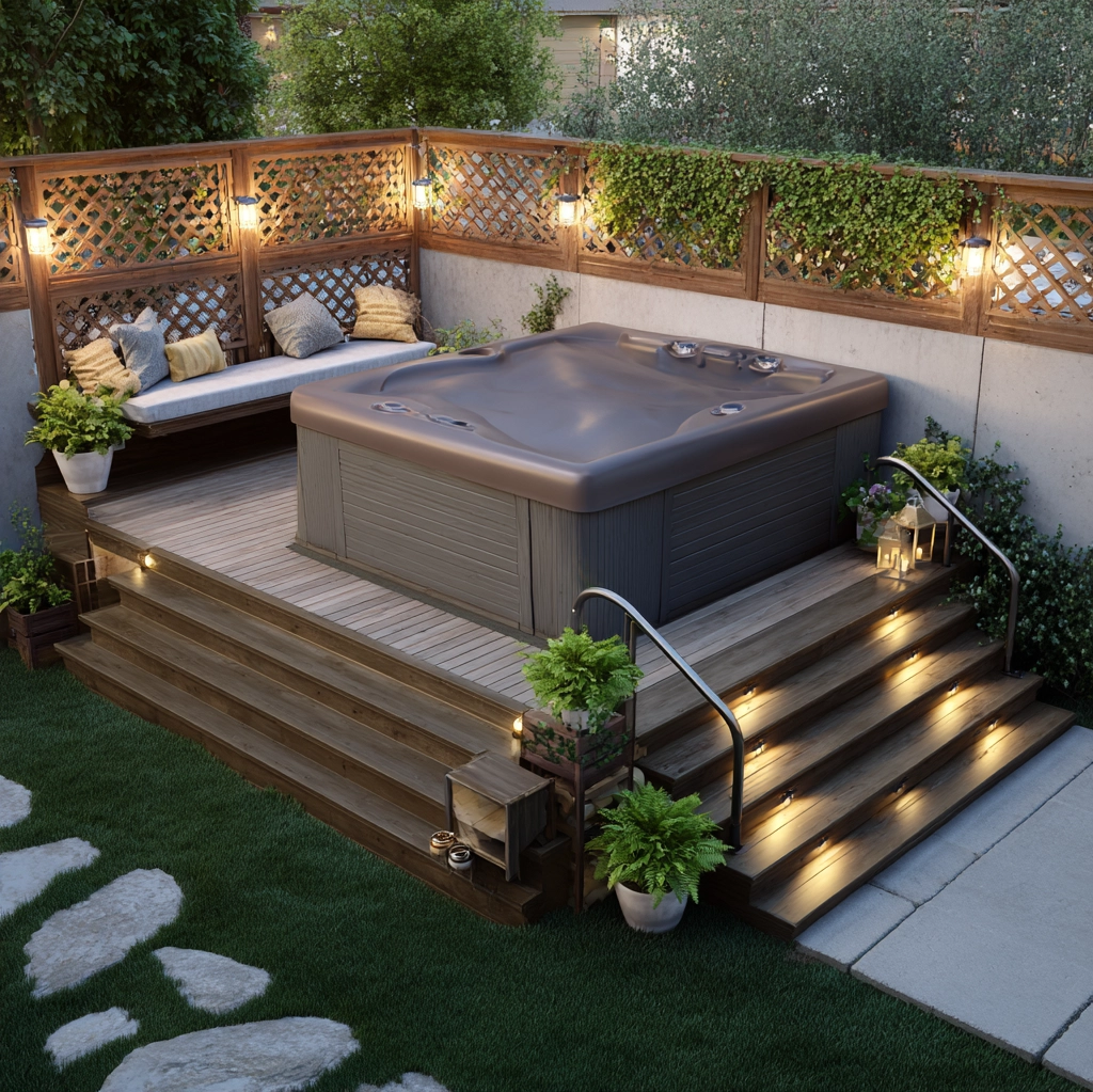 hot tub backyard ideas