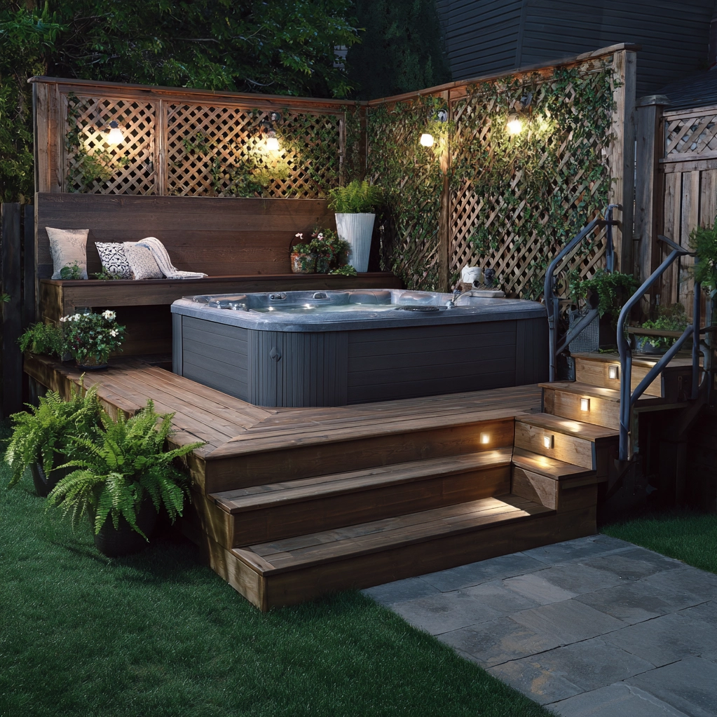 hot tub backyard ideas