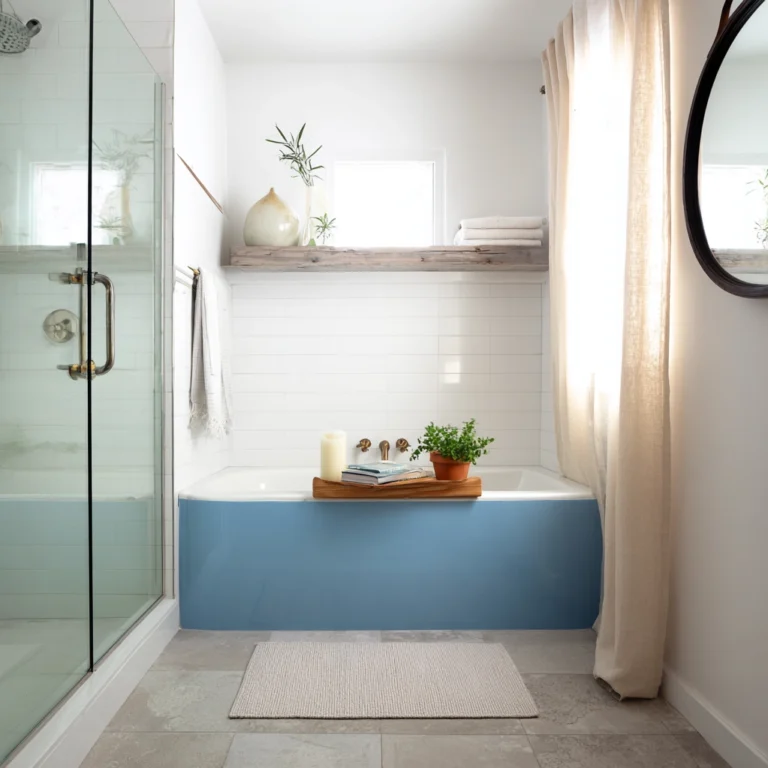 Ideas for Decorating Around a Blue Bathtub: Inspiring Transformations for Your Bathroom Oasis