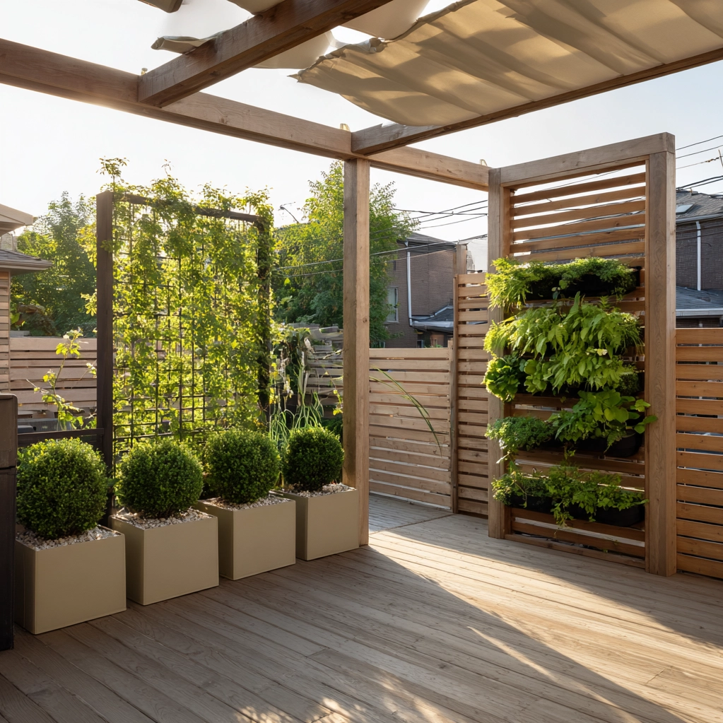 ideas for patio privacy walls
