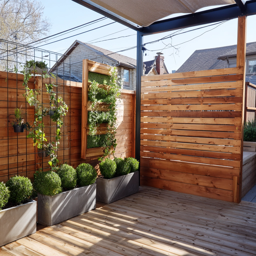 ideas for patio privacy walls