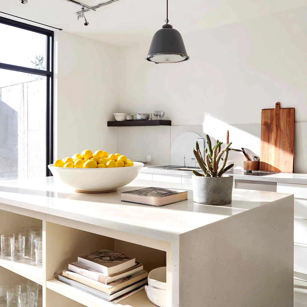 island countertop decor modern