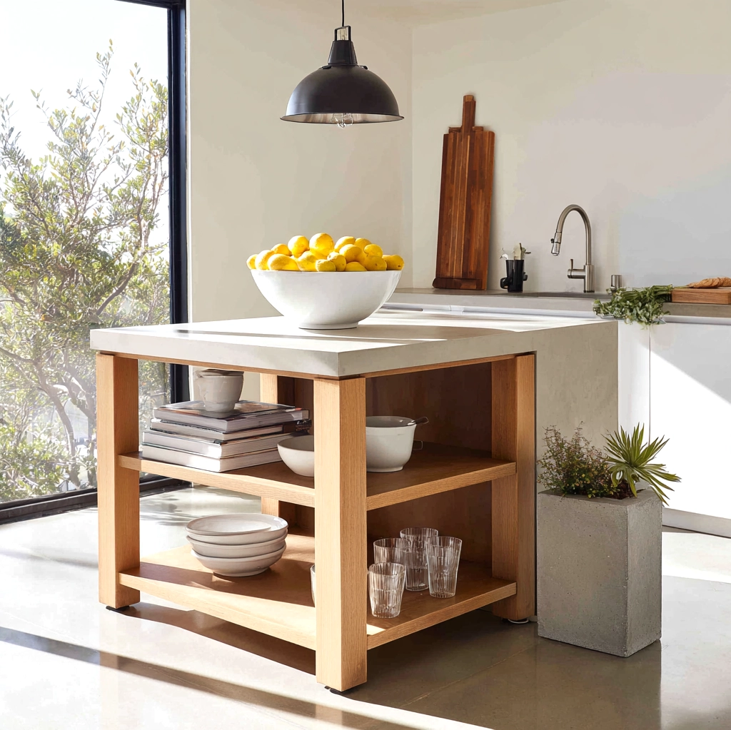 island countertop decor modern