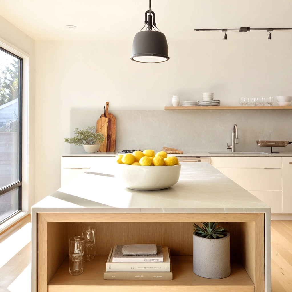 island countertop decor modern