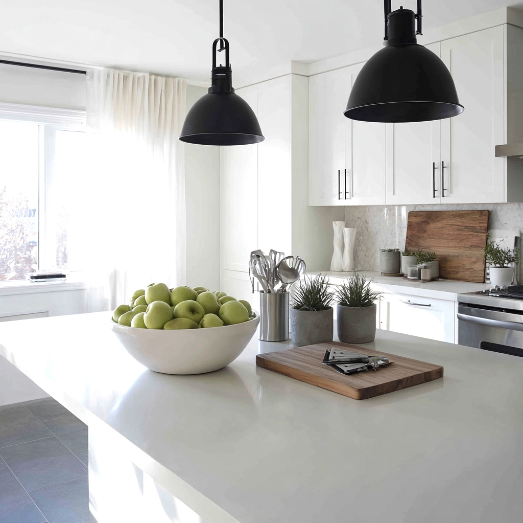 kitchen island countertop decor modern