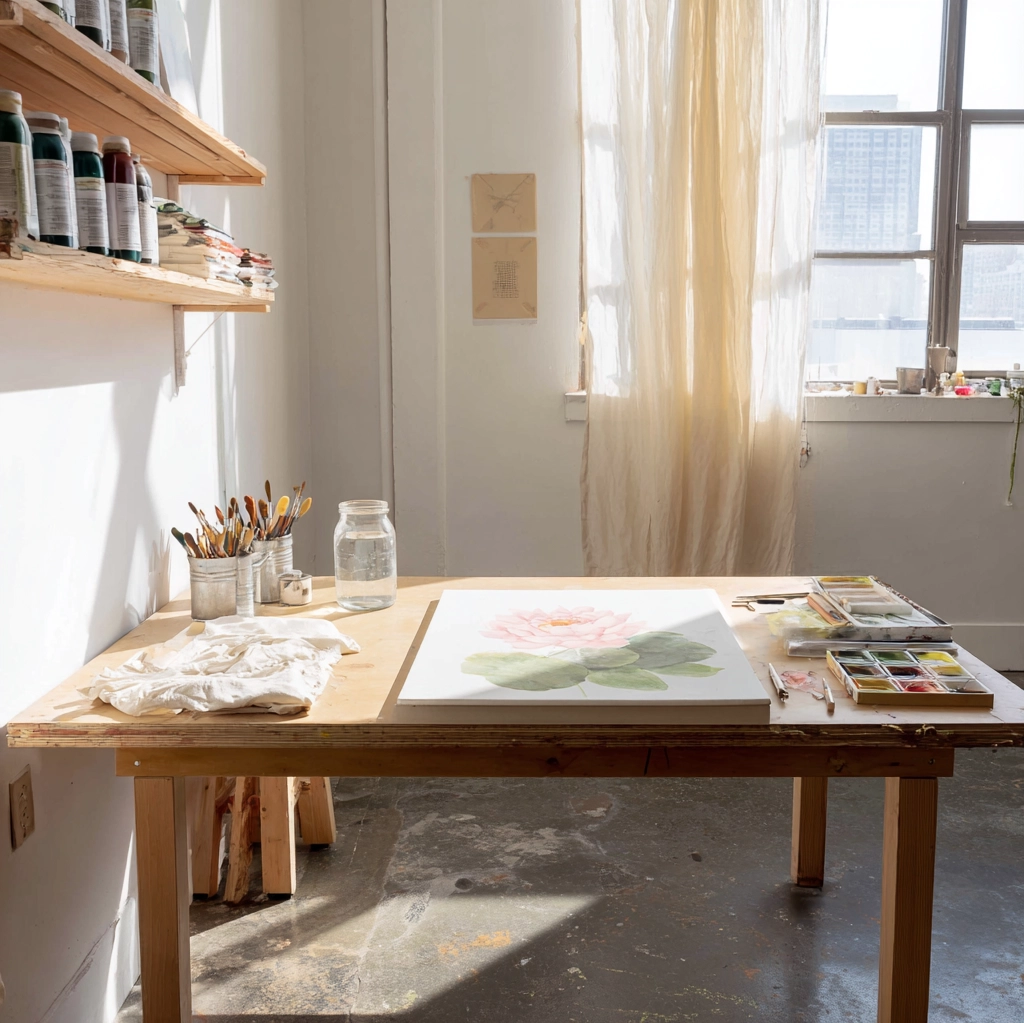 lotus flower painting ideas