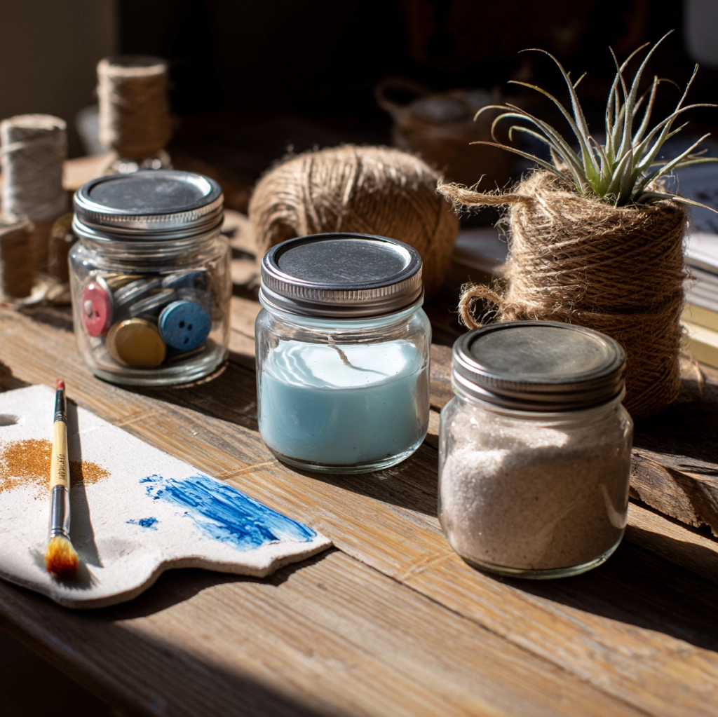 mini mason jar crafts ideas