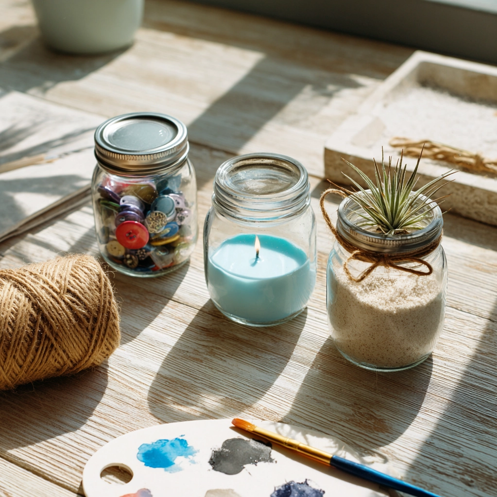 mini mason jar crafts ideas
