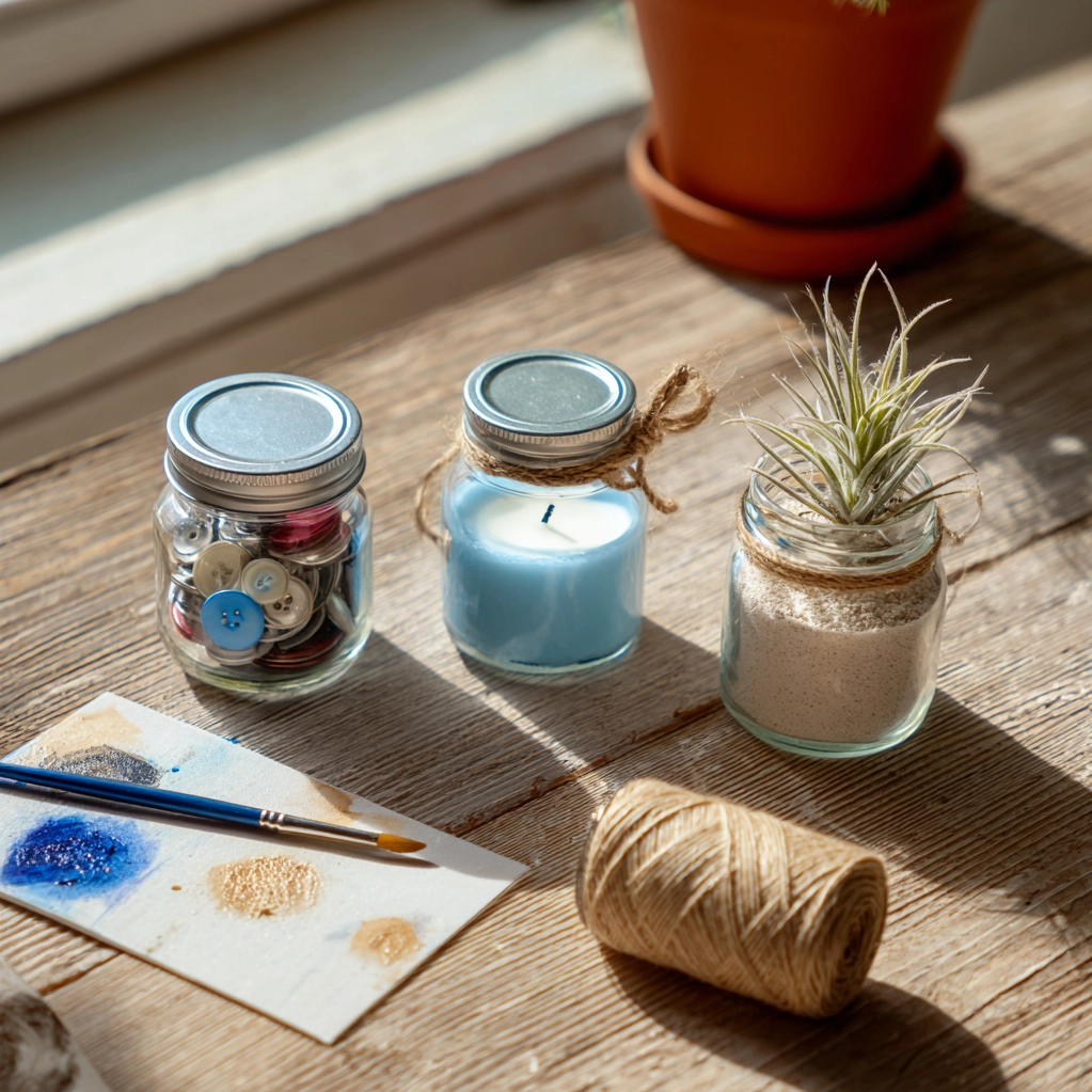 mini mason jar crafts ideas
