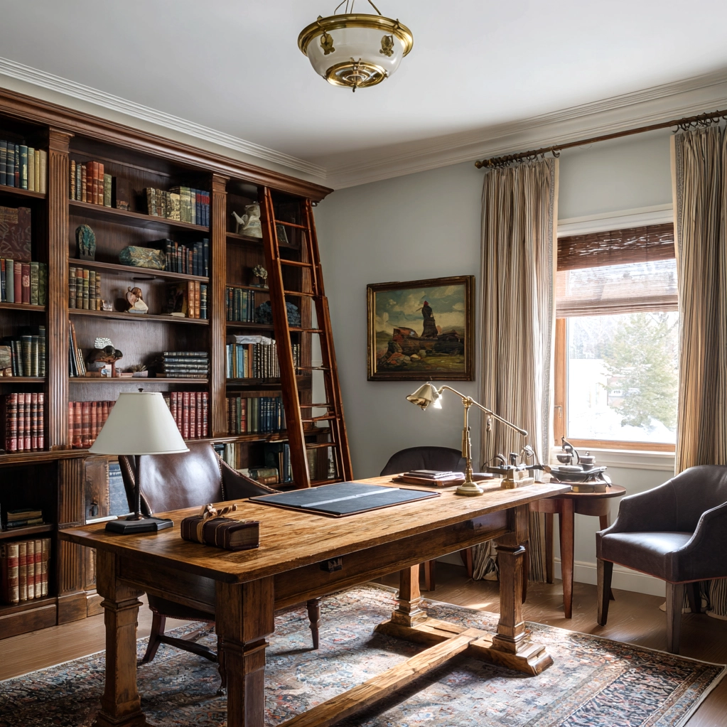 old money office ideas