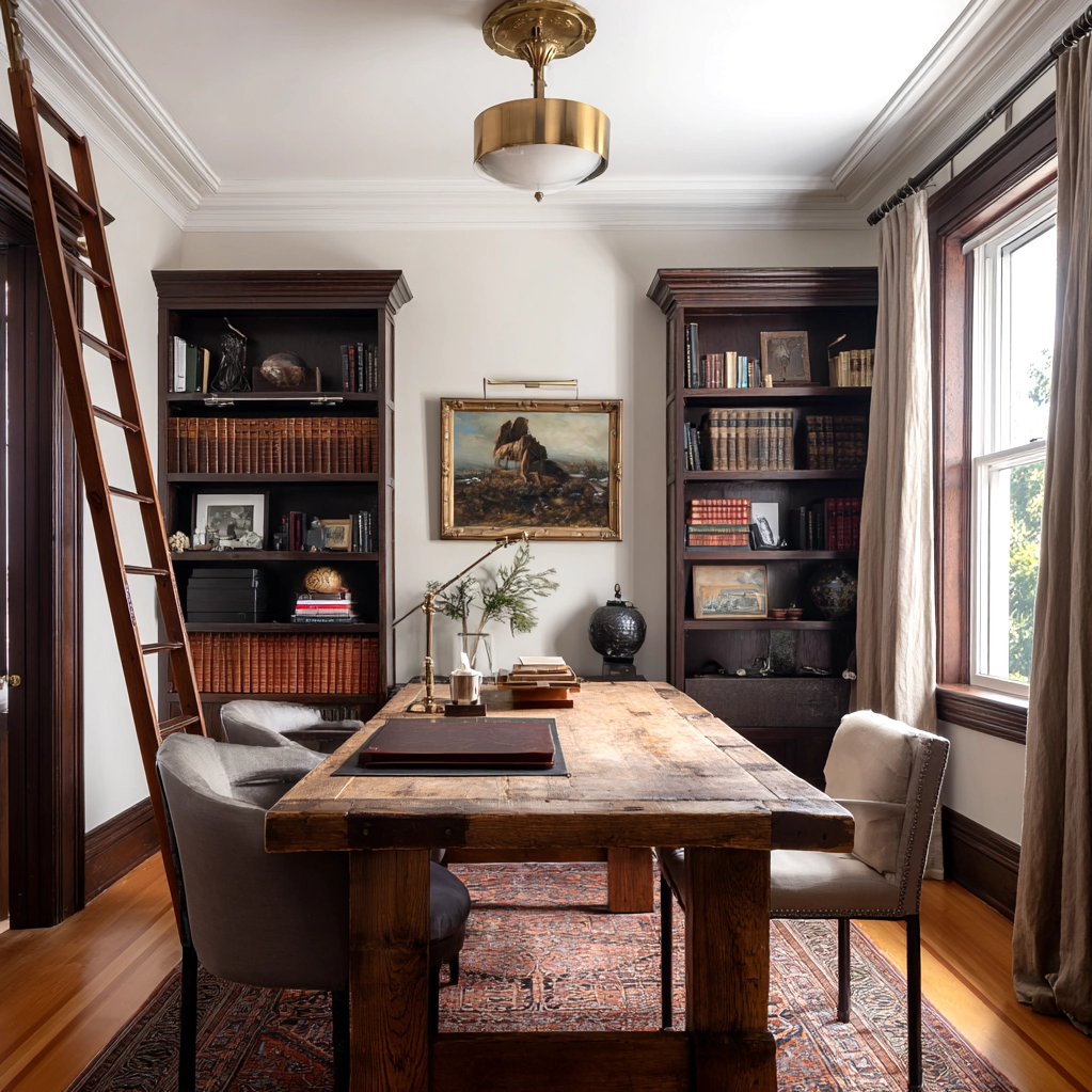 old money office ideas